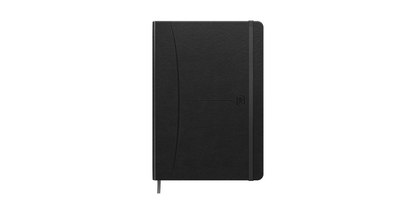 Paperback notebook Signature Oxford A5 - 5 x 5 -160 pages - black