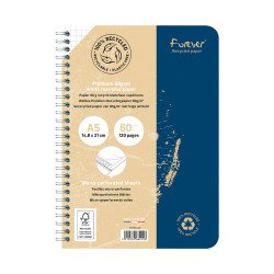 Recycled notebook Forever Premium A5 - 5 x 5 - 120 pages 