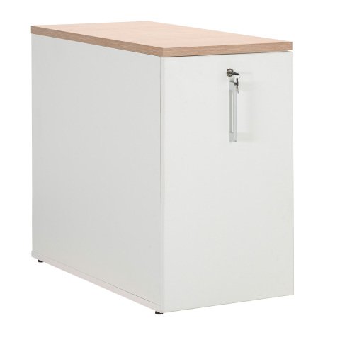 Cajonera Tower altura mesa 73 cm Excellens Roble / Blanco