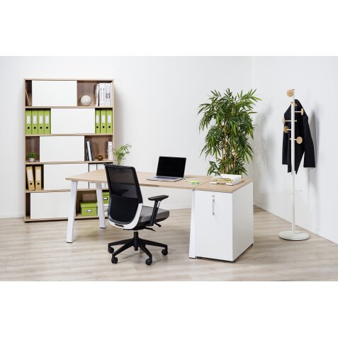 Caisson hauteur bureau bois Tower ECLA H 75cm