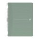 Cahier spirale Oxford My Rec'up recyclé A4 21 x 29,7 cm - 5 x 5 - 180 pages