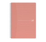 Cahier spirale Oxford My Rec'up recyclé A5 14,8 x 21 cm - 5 x 5 - 180 pages