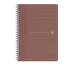 Cahier spirale Oxford My Rec'up recyclé A5 14,8 x 21 cm - 5 x 5 - 180 pages