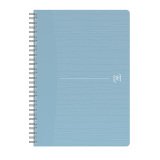 Cahier spirale Oxford My Rec'up recyclé A5 14,8 x 21 cm - 5 x 5 - 180 pages