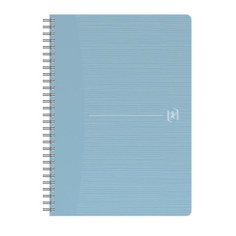 Cahier spirale Oxford My Rec'up recyclé A5 14,8 x 21 cm - 5 x 5 - 180 pages