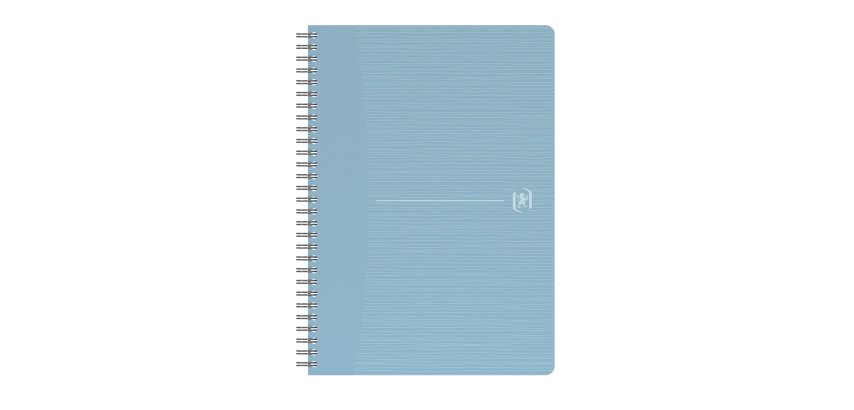 Spiral notebook Oxford My Rec'up recycled A5 14,8 x 21 cm - 5 x 5 -180 pages 
