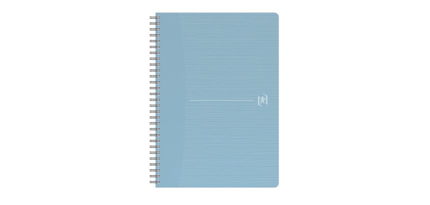 Cahier spirale Oxford My Rec'up recyclé A5 14,8 x 21 cm - 5 x 5 - 180 pages