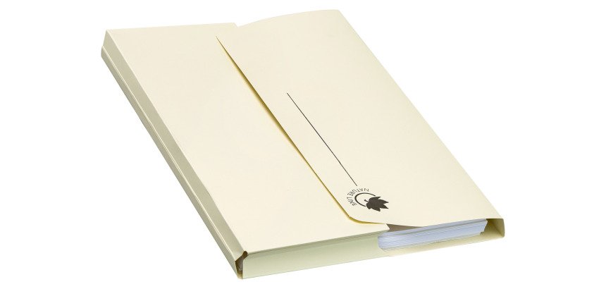 Chemise pochette à soufflet Nature Line 24 x 32 cm - Paquet de 10