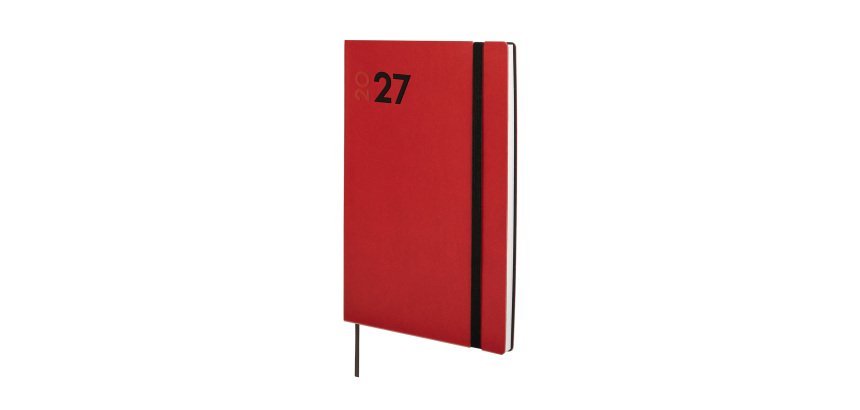 Agenda 140x204 Semana Vista Vertical Dynamic Mara Finocam Rojo 