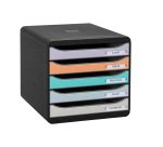 Módulo archivador con cajones de 5 colores Exacompta Big Box Plus