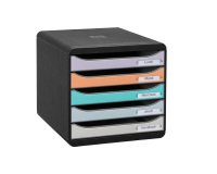 Klassifizierungsmodul Exacompta Big Box Plus 5 Schubladen Pastellfarben