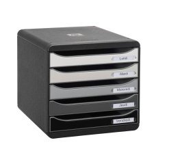 Módulo archivador con cajones de 5 colores Exacompta Big Box Plus