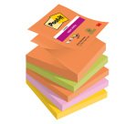 Z-notes repositionnables couleurs Boost Super Sticky Post-it 76 x 76 mm - bloc de 90 feuilles