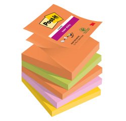 Colored Z-notes Boost Super Sticky Post-it 76 x 76 mm - block of 90 sheets