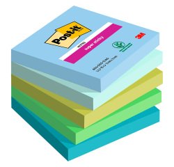 Notas adhesivas Super Sticky Oasis Post-it® 76 x 76 mm