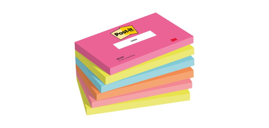 Notes repositionnables couleurs Poptimistic Post-it 76 x 127 mm - bloc de 100 feuilles