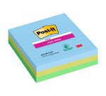 Notas adhesivas rayadas Oasis Super Sticky Post-it 101x101 mm surtido- bloc de 70 hojas