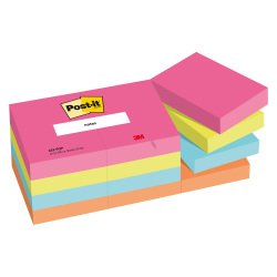Notes repositionnables couleurs Poptimistic Post-it 38 x 51 mm - bloc de 100 feuilles