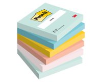 Notes repositionnables couleurs Beachside Post-It 76 X 76 mm - bloc de 100 feuilles