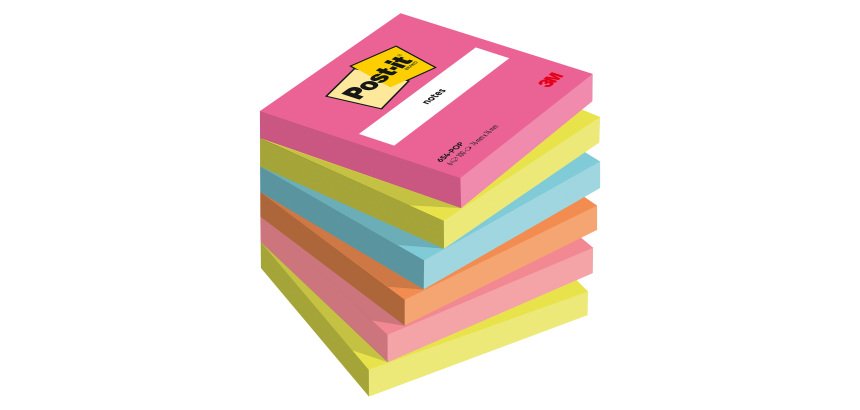 Notes repositionnables couleurs Poptimistic Post-it 76 X 76 mm - bloc de 100 feuilles