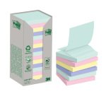 Z-notes repositionnables recyclées couleur nature Post-it 76 x 76 mm - bloc de 100 feuilles = 1 stylo Bic 4 couleurs offert pour l'achat de 16 notes