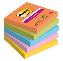 Notas adhesivas Super Sticky Boost Post-it® 76 x 76 mm