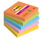 Notes couleurs Boost Super Sticky Post-it 76 x 76 mm - bloc de 90 feuilles