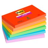 Gekleurde notes Playful Super Sticky Post-it - blok van 90 vellen