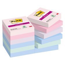 Gekleurde notes Soulful Super Sticky Post-it - blok van 90 vellen