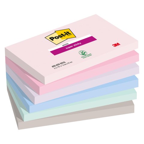 Notas adhesivas Super Sticky Soulful Post-it® 76 x 127 mm