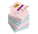 Z-Notes couleurs Soulful Super Sticky Post-it 76 x 76 mm - bloc de 90 feuilles