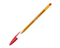 Balpen Bic Cristal Original fijn met dopje punt 0,8 mm rood - fijn schrift