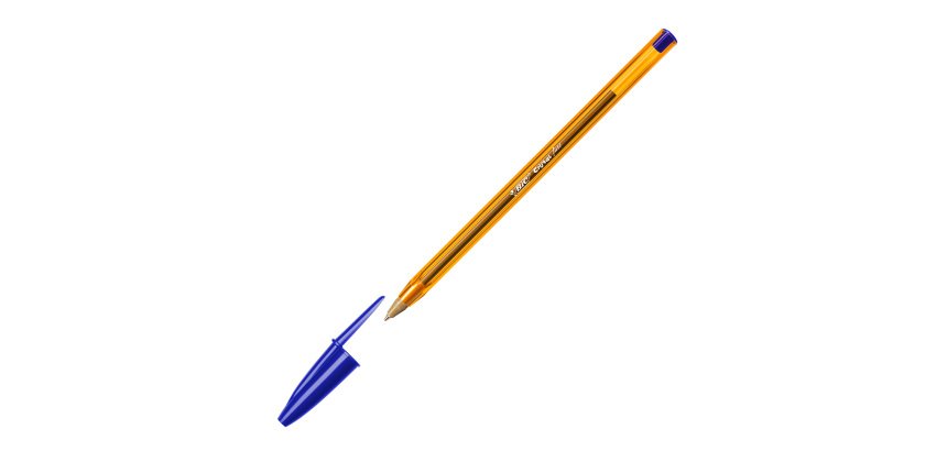 Stylo bille Bic Cristal Original Fine à capuchon pointe 0,8 mm - écriture fine