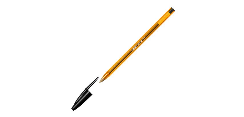 Stylo bille Bic Cristal Original Fine à capuchon pointe 0,8 mm - écriture fine