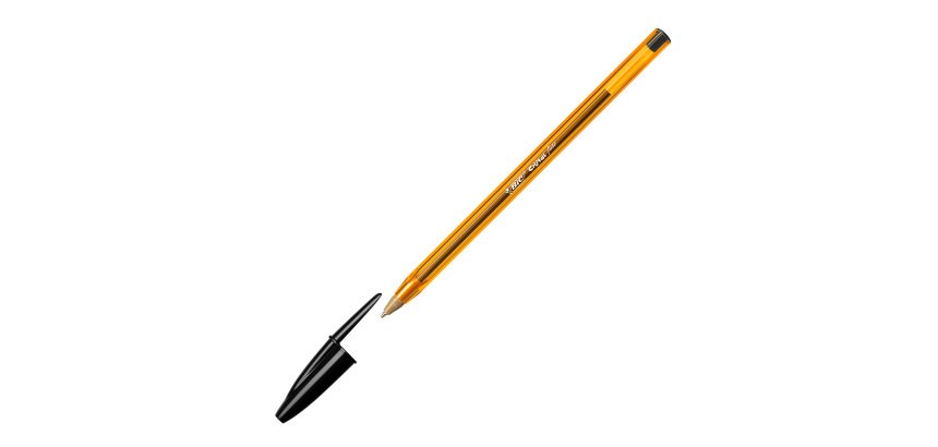 Balpen Bic Cristal Original fijn met dopje punt 0,8 mm - fijn schrift