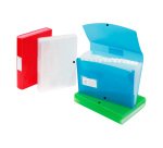Trieur à soufflet plastique Viquel 13 compartiments couleurs assorties