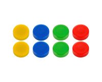 De_ lot 8 magnets couleur rond 20 mm