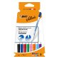 Marqueur effaçable Bic Velleda 1721 pointe ogive 1,2 mm - Pochette de 8 couleurs assorties