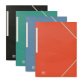 Folder with elastics and 3 flaps Oxford Osmose recycled back 2,5 cm - assorted matte colors