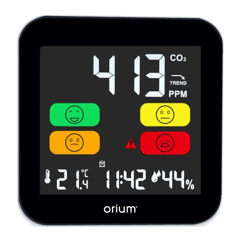 Detector de CO2 Monitor de calidad del aire Quaelis 14 - Adecuado para el protocolo sanitario
