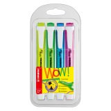 Text markers Stabilo Swing Cool assorted neon colors - sleeve of 4