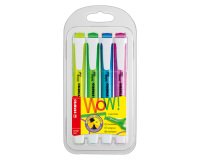 Textmarker Stabilo Swing Cool Sortiment Neon-Farben - Hülle von 4