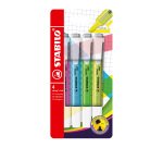 Surligneurs Stabilo Swing Cool couleur fluo assorties - Pochette de 4