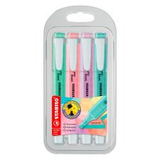 Text markers Stabilo Swing Cool assorted pastel colors - sleeve of 4