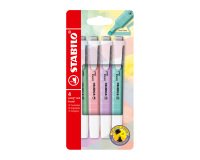 Surligneurs Stabilo Swing Cool couleur pastel assorties - Pochette de 4