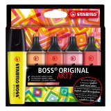 Textmarker Stabilo Boss Original Arty warme Farben - Hülle von 5