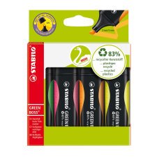 Subrayadores fluorescentes Stabilo Green Boss - Pack de 4