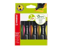 Subrayadores fluorescentes STABILO Green Boss - Pack de 4