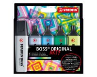 Subrayadores STABILO Boss Original Arty en colores fríos - Caja de 5