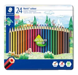 Lápices de color Staedtler Noris Colour 185 - Caja metálica de 24
